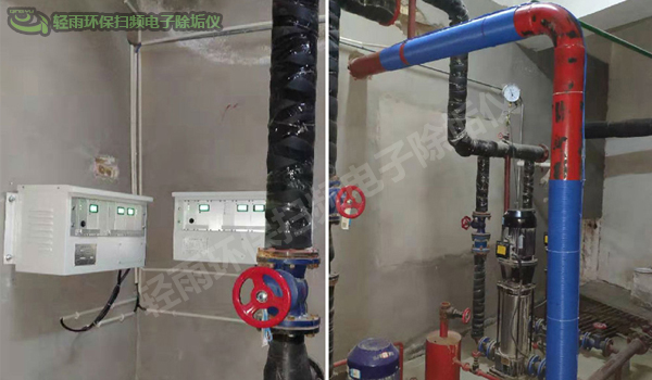 青海电子除垢案例：六洲国际饭店生活热水系统除垢设备安装